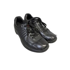 Chung Shi Shoes Womens Size 8 Black Leather Rocker Bottom Walking SDH 0709